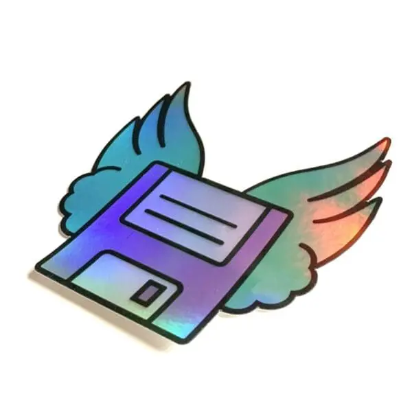 floppy disk sticker