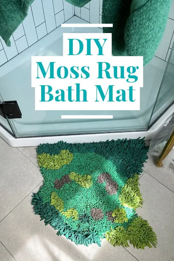 DIY Moss Rug Bath Mat