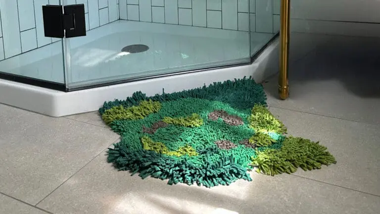 My DIY Moss Rug Bath Mat